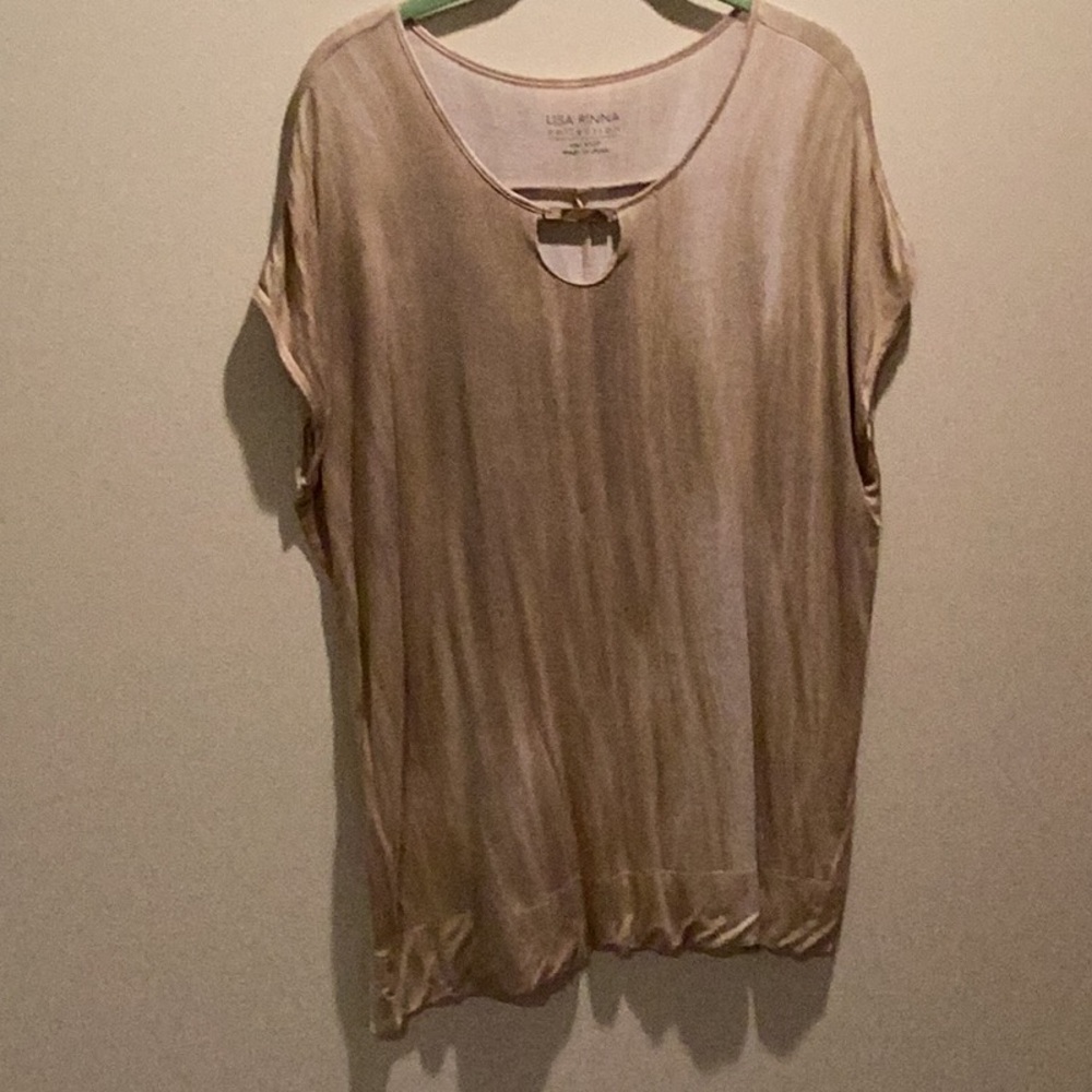 Lisa Rinna Collection Women's Tan Top